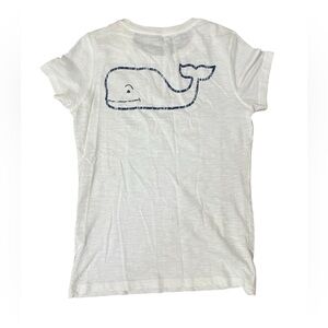 NWT Vineyard Vines Vintage Whale Short Sleeve Tee in Heathered White